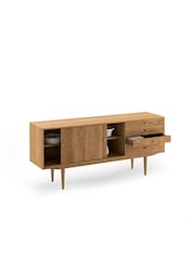 La Redoute Intérieurs Light Natural Wood Quilda Vintage 2 Door 4 Drawer Sideboard - Image 3 of 5
