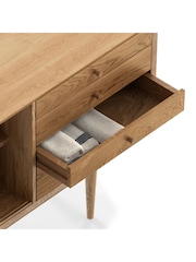 La Redoute Intérieurs Light Natural Wood Quilda Vintage 2 Door 4 Drawer Sideboard - Image 5 of 5