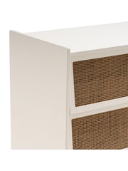 La Redoute Intérieurs Egg Shell Taga Cane Front 3 Drawer Chest of Drawers - Image 5 of 5