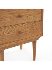 La Redoute Intérieurs Light Oak Quilda Vintage 7 Drawer Tallboy - Image 4 of 4