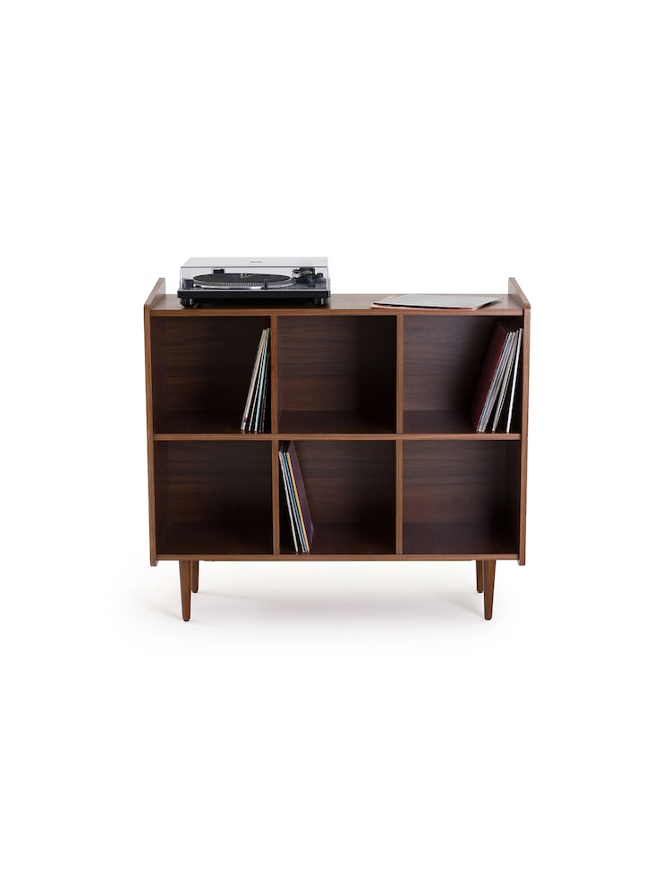 La Redoute Intérieurs Walnut Ronda Vinyl Storage Unit - Image 2 of 6