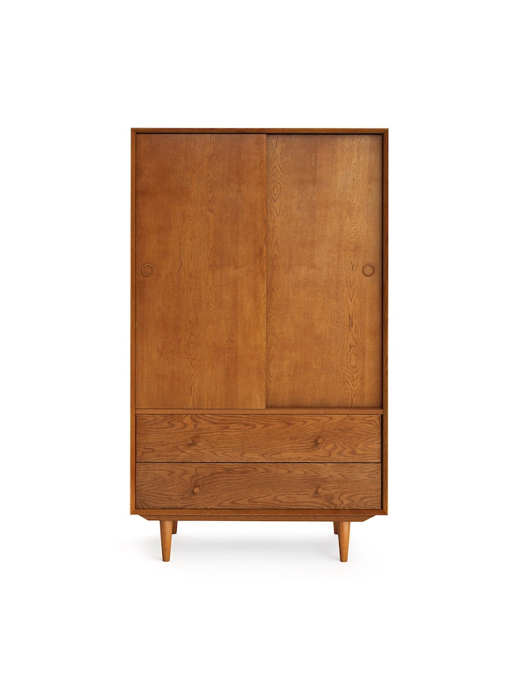La Redoute Intérieurs Light Oak Wood Quilda Wardrobe - Image 1 of 5