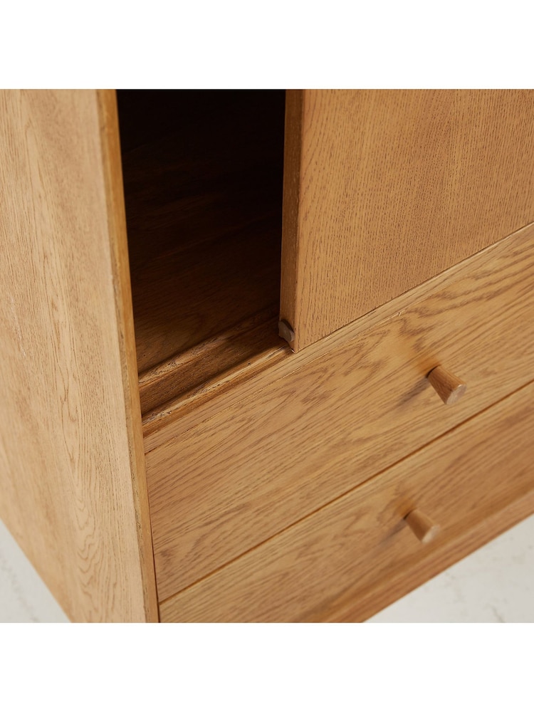 La Redoute Intérieurs Light Oak Wood Quilda Wardrobe - Image 5 of 5