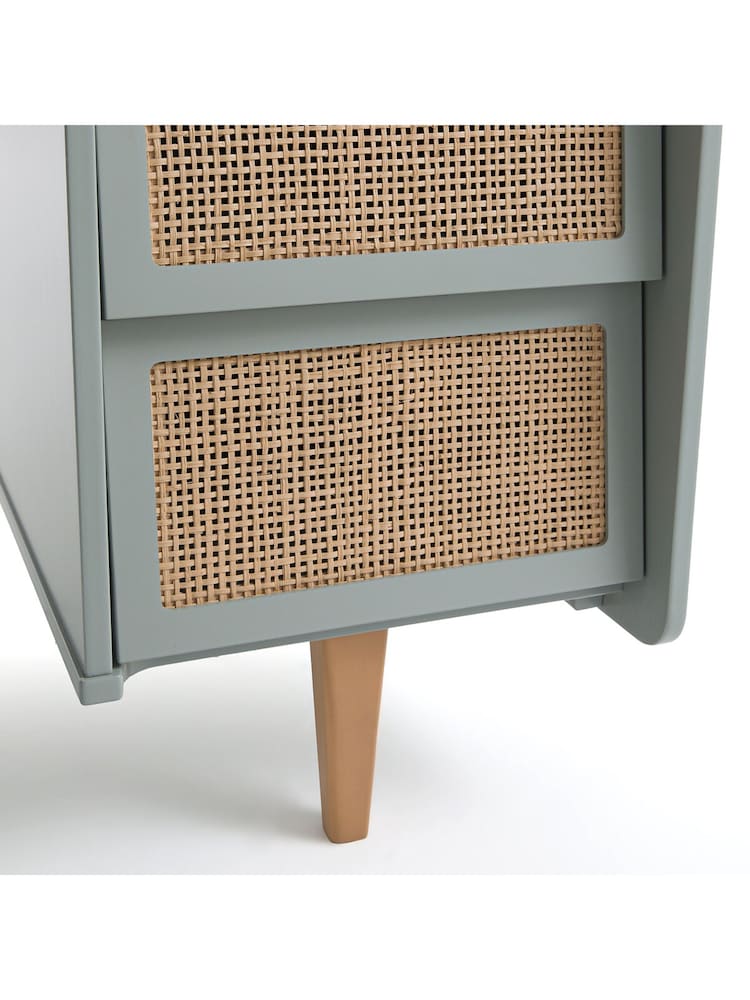 La Redoute Intérieurs Light Khaki Green Taga Double Unit 6 Drawer Desk - Image 6 of 6