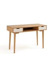 La Redoute Intérieurs White Wood Jimi Vintage Style Desk - Image 4 of 5