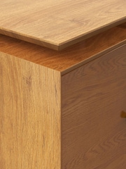 La Redoute Intérieurs Oak Quilda Vintage Large Desk - Image 5 of 5