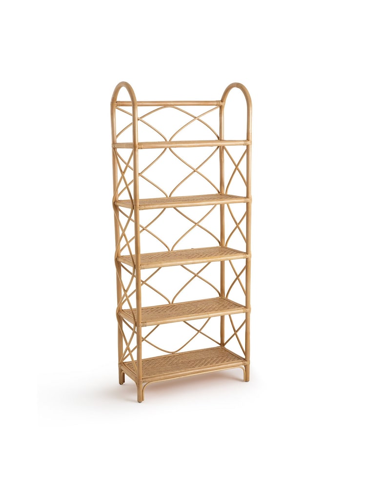 La Redoute Intérieurs Natural Malu Rattan Bookcase with 5 Shelves - Image 2 of 4