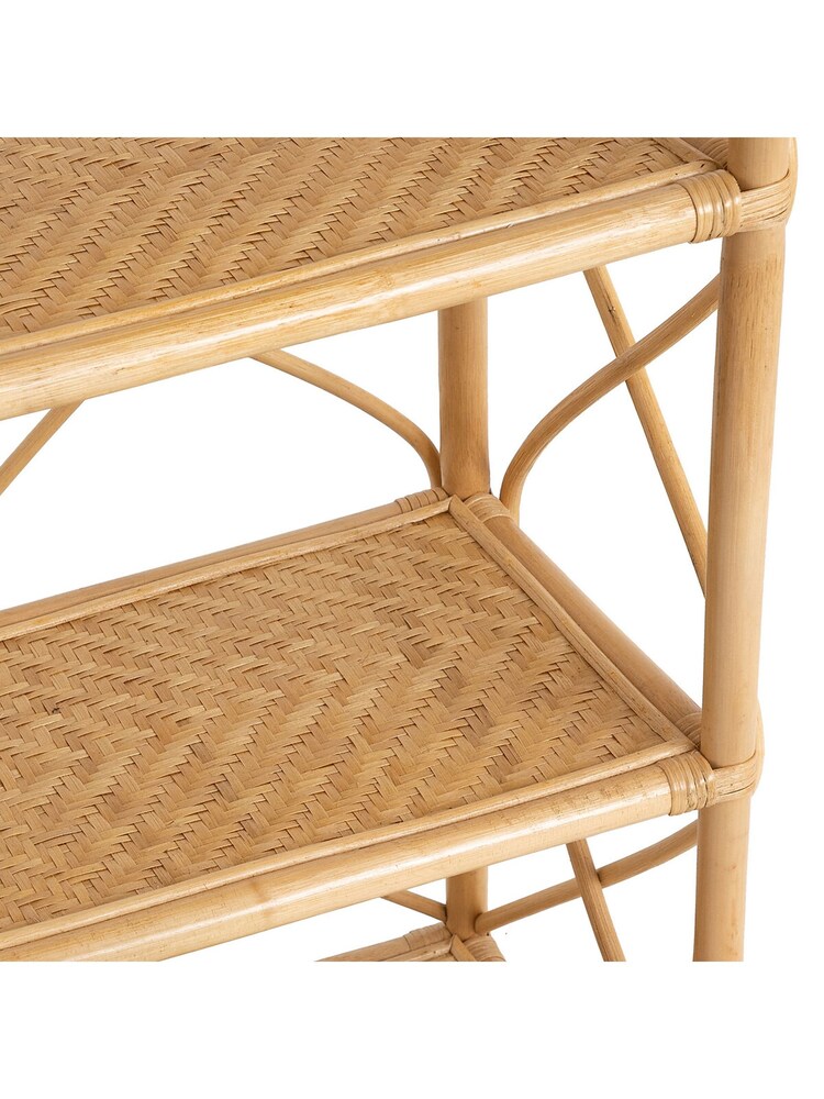 La Redoute Intérieurs Natural Malu Rattan Bookcase with 5 Shelves - Image 3 of 4