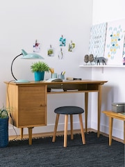 La Redoute Intérieurs Oak Quilda Vintage Standard Desk - Image 1 of 4