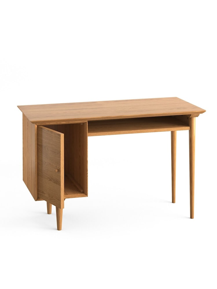 La Redoute Intérieurs Oak Quilda Vintage Standard Desk - Image 4 of 4