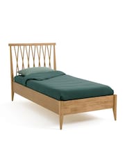 La Redoute Intérieurs Oak Quilda Wooden Bed - Image 2 of 5