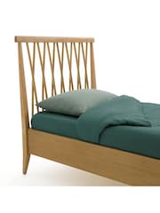 La Redoute Intérieurs Oak Quilda Wooden Bed - Image 3 of 5