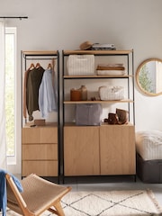 La Redoute Oak Lodge Wardrobe Module 2 Door with Shelves - Image 1 of 7