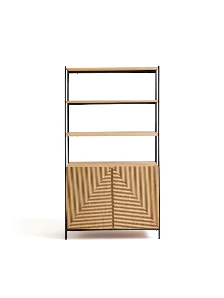 La Redoute Oak Lodge Wardrobe Module 2 Door with Shelves - Image 2 of 7