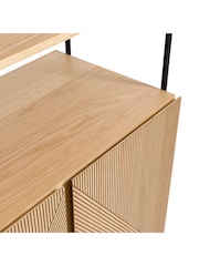La Redoute Oak Lodge Wardrobe Module 2 Door with Shelves - Image 6 of 7