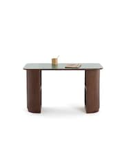 La Redoute Intérieurs Walnut and Green Fratti Desk - Image 2 of 7