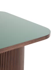 La Redoute Intérieurs Walnut and Green Fratti Desk - Image 6 of 7