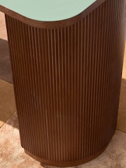 La Redoute Intérieurs Walnut and Green Fratti Desk - Image 7 of 7