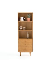 La Redoute Intérieurs Oak Quilda 3 Compartment 3 Drawer Vintage Bookcase - Image 3 of 6