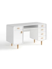 La Redoute Intérieurs White Jimi Double Pedestal Desk - Image 3 of 4