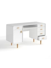 La Redoute Intérieurs White Jimi Double Pedestal Desk - Image 4 of 4
