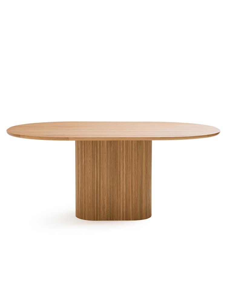 La Redoute Intérieurs Oak Tamula 6 to 8 Seater Dining Table - Image 2 of 5