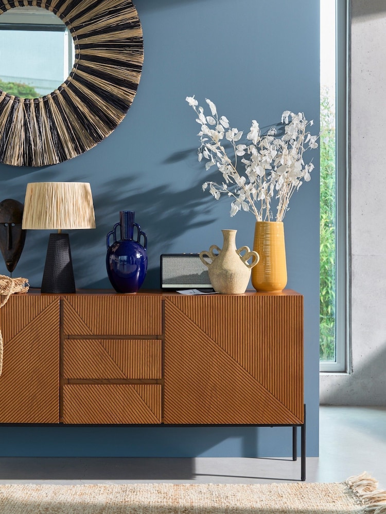 La Redoute Intérieurs Oak Lodge 2 Door 2 Drawer Sideboard - Image 1 of 5