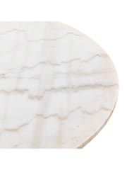 La Redoute Intérieurs White Luxore Marble 4 Seater Dining Table - Image 6 of 6