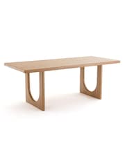 La Redoute Intérieurs Oak Douve Solid Wood 6 to 8 Seater Dining Table - Image 3 of 6