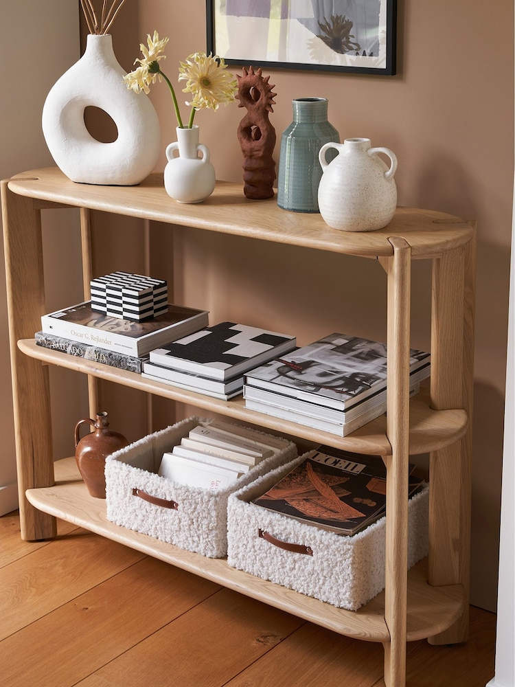 La Redoute Intérieurs Oak Elmo Solid Wood Console Table - Image 1 of 6