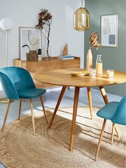 La Redoute Intérieurs Oak Quilda 6 Seater 4 to 6 Seater Dining Table - Image 1 of 5