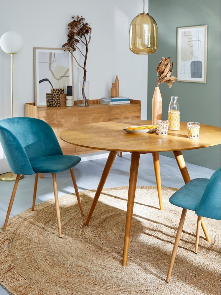 La Redoute Intérieurs Oak Quilda 6 Seater 4 to 6 Seater Dining Table - Image 1 of 5