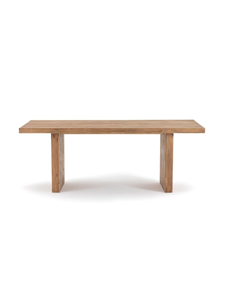 La Redoute Intérieurs Wax Pine Malu Pine 6 to 8 Seater Dining Table - Image 2 of 6