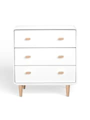 La Redoute Intérieurs White Jimi Chest of 3 Drawer Drawers - Image 1 of 4