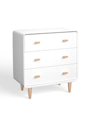 La Redoute Intérieurs White Jimi Chest of 3 Drawer Drawers - Image 2 of 4