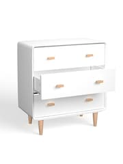 La Redoute Intérieurs White Jimi Chest of 3 Drawer Drawers - Image 3 of 4