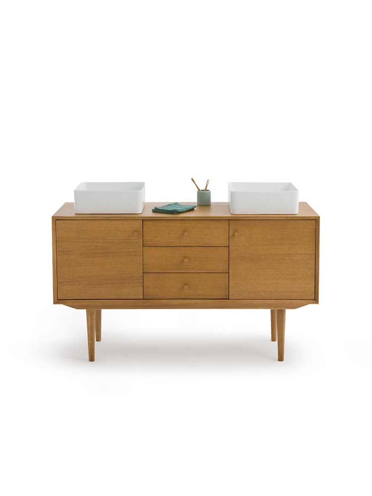 La Redoute Intérieurs Medium Oak Quilda Small Vanity Large Unit - Image 2 of 6