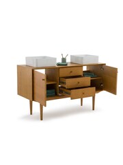 La Redoute Intérieurs Medium Oak Quilda Small Vanity Large Unit - Image 3 of 6