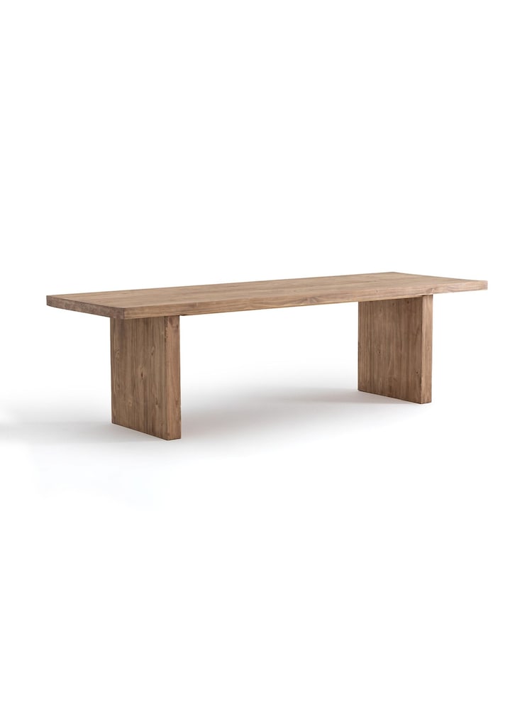 La Redoute Intérieurs Black Malu Pine Dining 6 to 10 Seater Table - Image 2 of 6