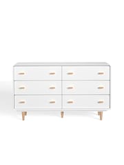La Redoute Intérieurs White Jimi Chest of 6 Drawer Drawers - Image 1 of 4