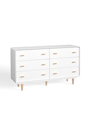 La Redoute Intérieurs White Jimi Chest of 6 Drawer Drawers - Image 2 of 4