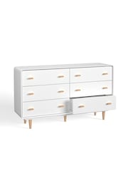 La Redoute Intérieurs White Jimi Chest of 6 Drawer Drawers - Image 3 of 4