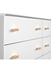 La Redoute Intérieurs White Jimi Chest of 6 Drawer Drawers - Image 4 of 4