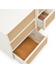 La Redoute Intérieurs Egg Shell Taga Cane Front 6 Drawer Chest of Drawers - Image 3 of 4