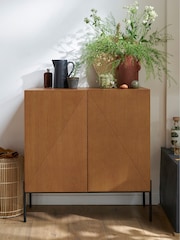 La Redoute Intérieurs Oak Lodge Vintage Bar Cabinet - Image 1 of 6