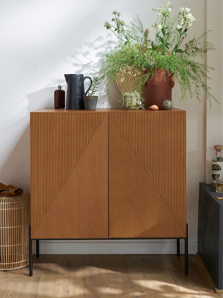 La Redoute Intérieurs Oak Lodge Vintage Bar Cabinet - Image 1 of 6