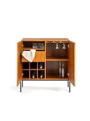La Redoute Intérieurs Oak Lodge Vintage Bar Cabinet - Image 4 of 6
