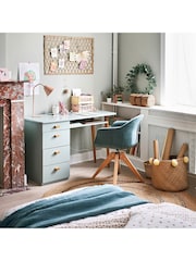 La Redoute Intérieurs Light Grey Jimi 4 Drawer Desk - Image 1 of 4