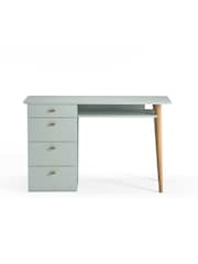 La Redoute Intérieurs Light Grey Jimi 4 Drawer Desk - Image 2 of 4