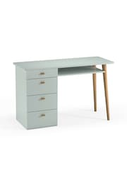 La Redoute Intérieurs Light Grey Jimi 4 Drawer Desk - Image 3 of 4